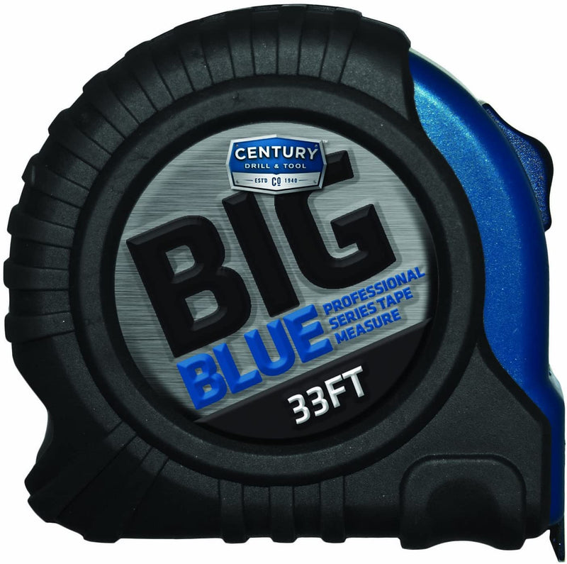 [Australia - AusPower] - Century Drill & Tool's Big Blue Tape Measure - 33-Foot, Durable and Accurate Measuring Tape with Magnetic Tip for Easy Use, Perfect for DIY and Professional Projects 