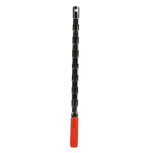 Ullman SH-1775 17-inch socket holder rack with 8 heavy-duty spring clips and 3/4-inch clips