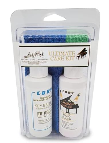 Piano Cleaning and Polishing Kit: Cory Ultimate High Polish Piano Care Kit - For High Gloss Pianos