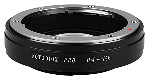Fotodiox Pro Lens Mount Adapter - Olympus Zuiko (OM) 35mm SLR Lens to Nikon F Mount SLR Camera Body Olympus OM