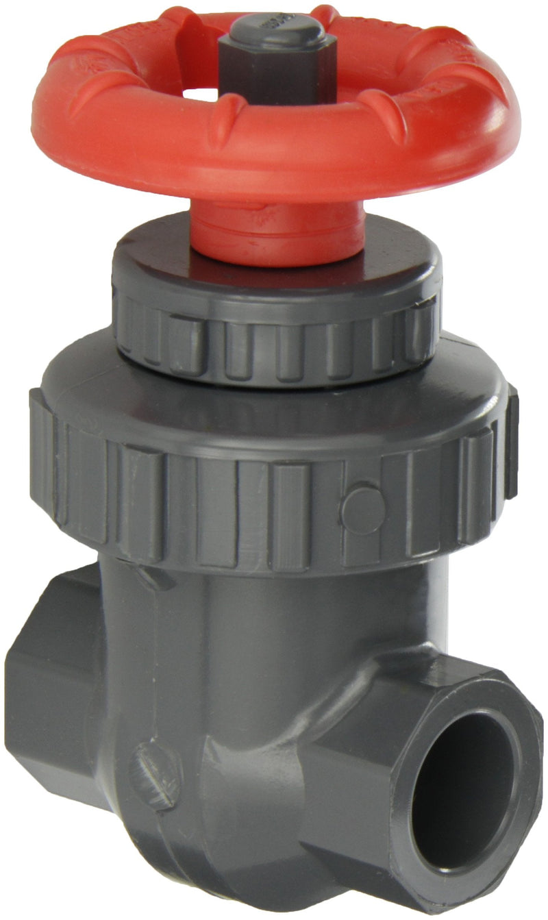 Spears PVC Gate Valve, Non-Rising Stem, Buna-N O-Ring, 1/2" Socket 1/2 Inches 2012-005