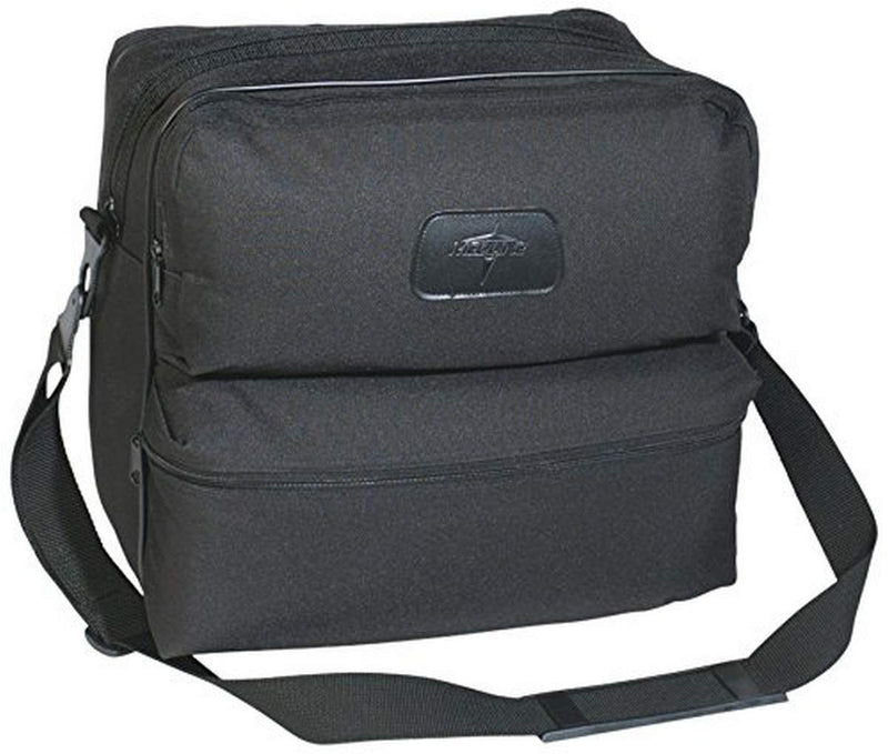 [Australia - AusPower] - Medline Polyester 4-Pocket Nurses Bag, Black, 13" x 12", 7", Ideal for Medical Supplies Storage, Single Pack 