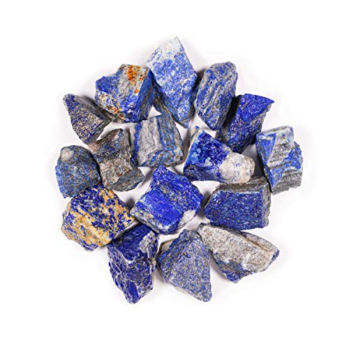 Crystal Allies 1 Pound Bulk Rough Lapis Lazuli Reiki Crystal Healing Stones Large 1" 1 lb