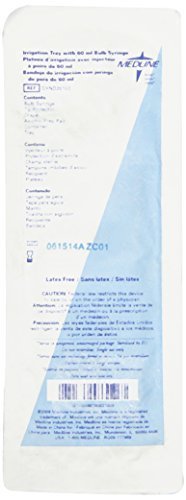 [Australia - AusPower] - Medline DYND20102H Irrigation Tray Kit with Lid, 60 mL Bulb Syringe and Alcohol Pad, Steril 