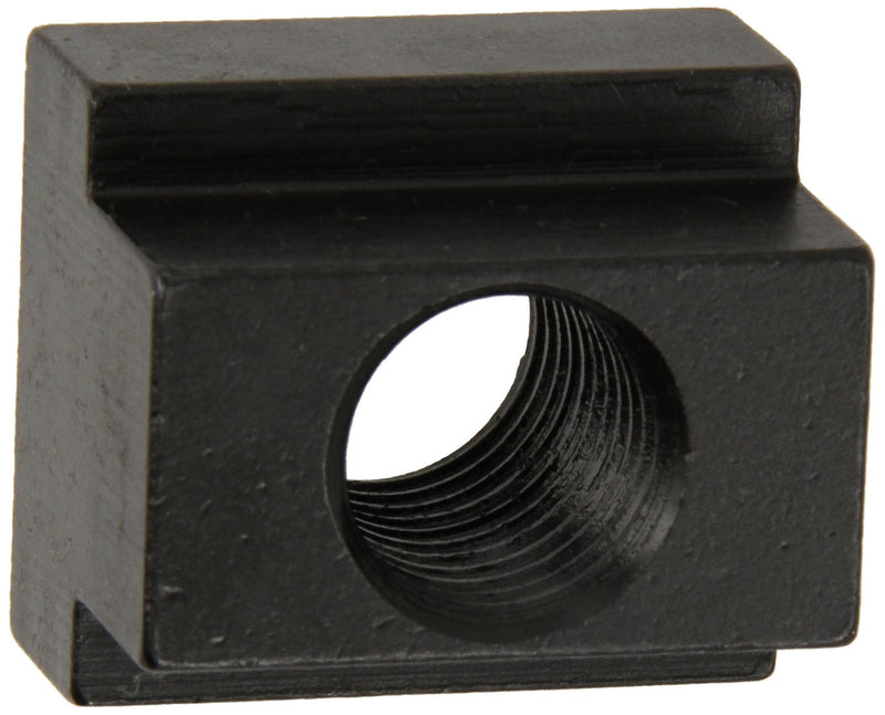 [Australia - AusPower] - Te-Co 41410 Black Oxide 1018 Steel T-Slot Nut, 1/2"-13 TPI (Incomplete last thread), 5/8" Height x 1" Width x 5/8" Table Slot (Pack of 5) 
