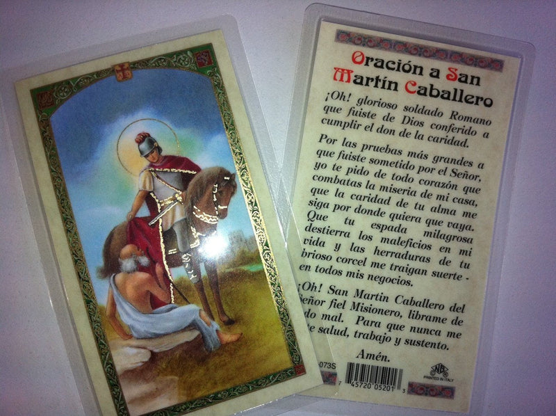 [Australia - AusPower] - Holy Prayer Cards For the Prayer to San Martin Caballero in Spanish 