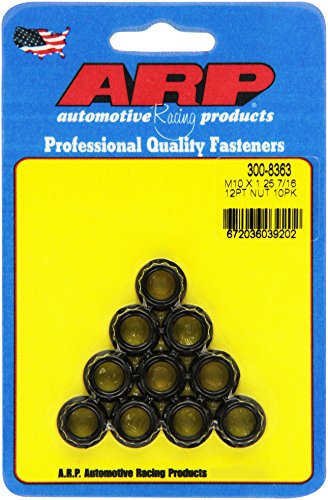 ARP 300-8363 12-point 10mm x 1.25 hex nuts, 10-piece set