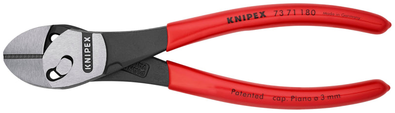 KNIPEX - 73 71 180 Knipex Tools LP - 7371180 TwinForce High Performance Leverage Diagonal Cutter with Dipped Handle, Red