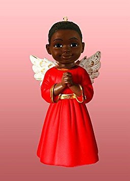 Positive Image Gifts Prayer Boy Ornament, 4-Inch Hand-Painted Resin Figurine, Christmas Tree Decoration, Holiday Spiritual Gift for Home or Family