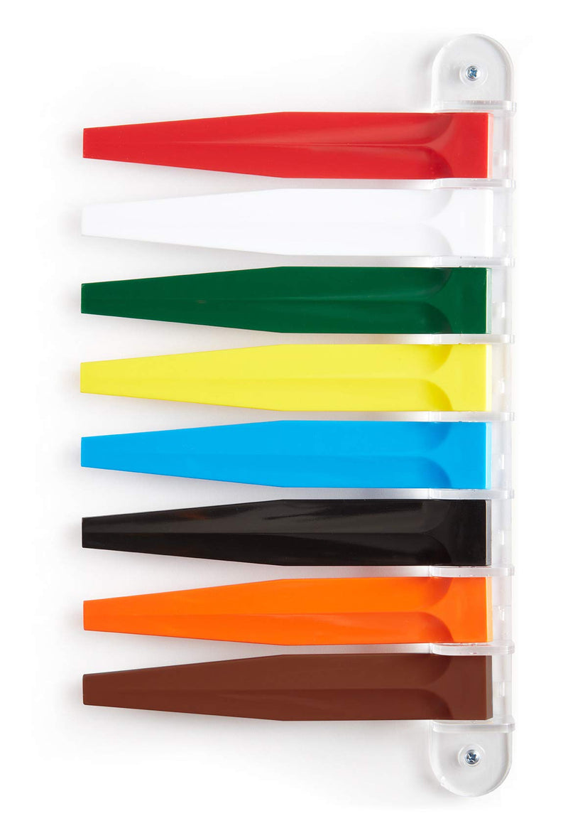 [Australia - AusPower] - Exam Room Flags | Medical Door Flags for Doctors Offices, Hospitals and Clinics | Primary Colors, 8 Flag System, 7" Long 7 Inches 8 Flags 