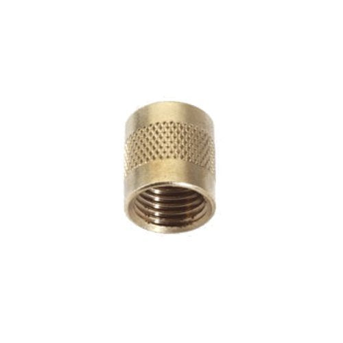 [Australia - AusPower] - C&D Valve CD2245 1/4 flare cap, round brass w/ neoprene o-ring seal (pack of 25 caps) 