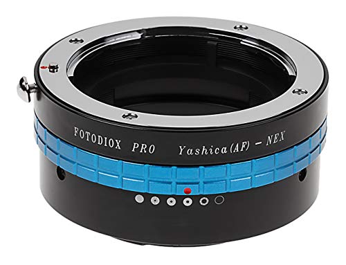 Fotodiox Pro Lens Mount Adapter, for Yashica AF Lens to Sony NEX E-Mount Mirrorless Cameras, Black, Yashica 230AF, (YAF-SnyE-Pro)