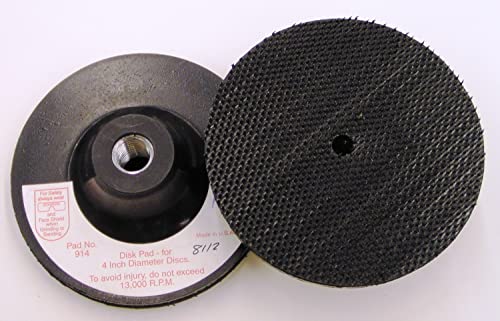 3M 914 disc pad holder for 4-inch hook and loop discs, M14-2.0 internal thread