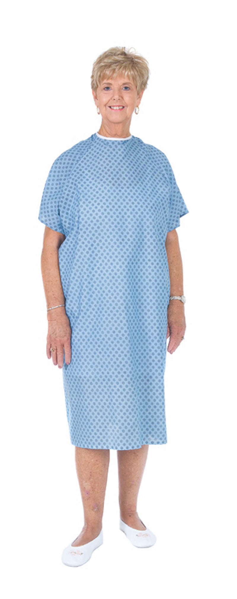 [Australia - AusPower] - Essential Medical Supply Universal Fit Reusable Patient Gown with Ties, Fashion Print on White Background 