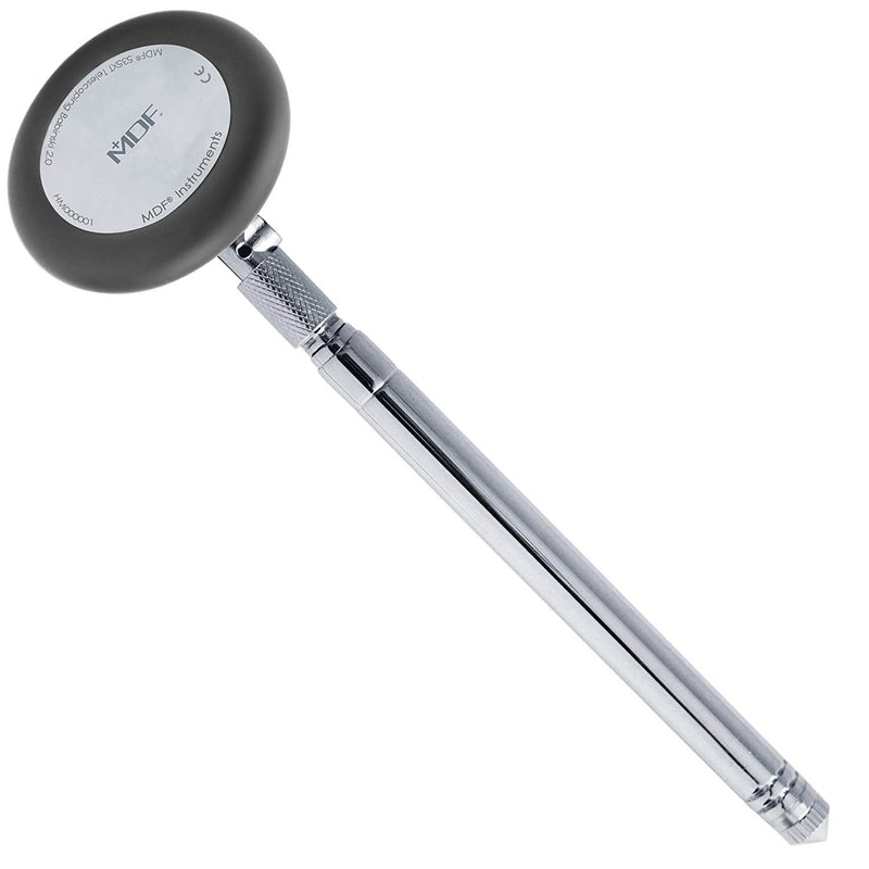 [Australia - AusPower] - MDF Instruments, Babinski Telescoping 2.0® Neurological Reflex Hammer with Built-in Brush for cutaneous and Superficial responses - Black (MDF535XT-11) 