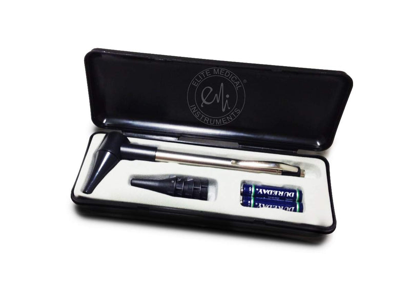 [Australia - AusPower] - EMI Click Otoscope with Case EOM-952 -Economical Learning and Home Use Hard Case Otoscope with Button Trigger – Ideal for Medical Students and Nurses 