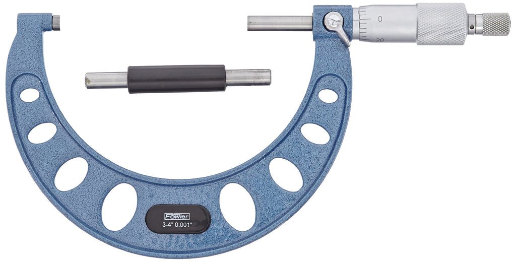 Fowler 52-253-004-1, Premium Outside Inch Micrometer With 3-4" Measuring Range 3-4"