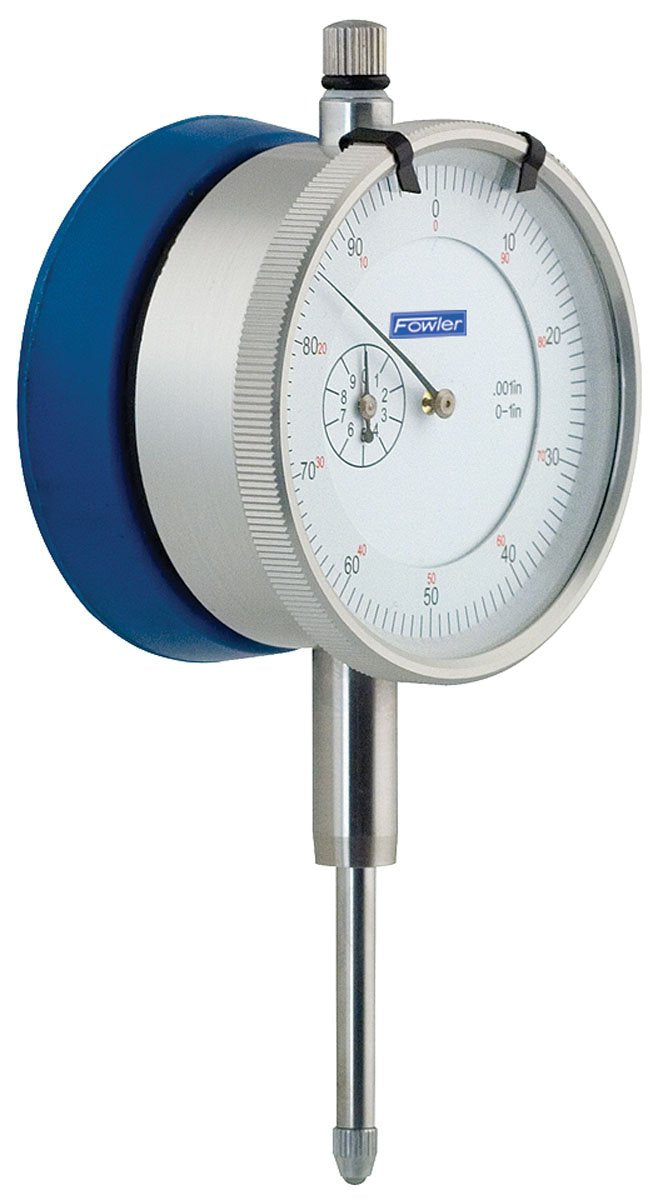 [Australia - AusPower] - Fowler 52-520-485-0 Dial Indicator with Magnetic Back, 1" Travel, White Dial 
