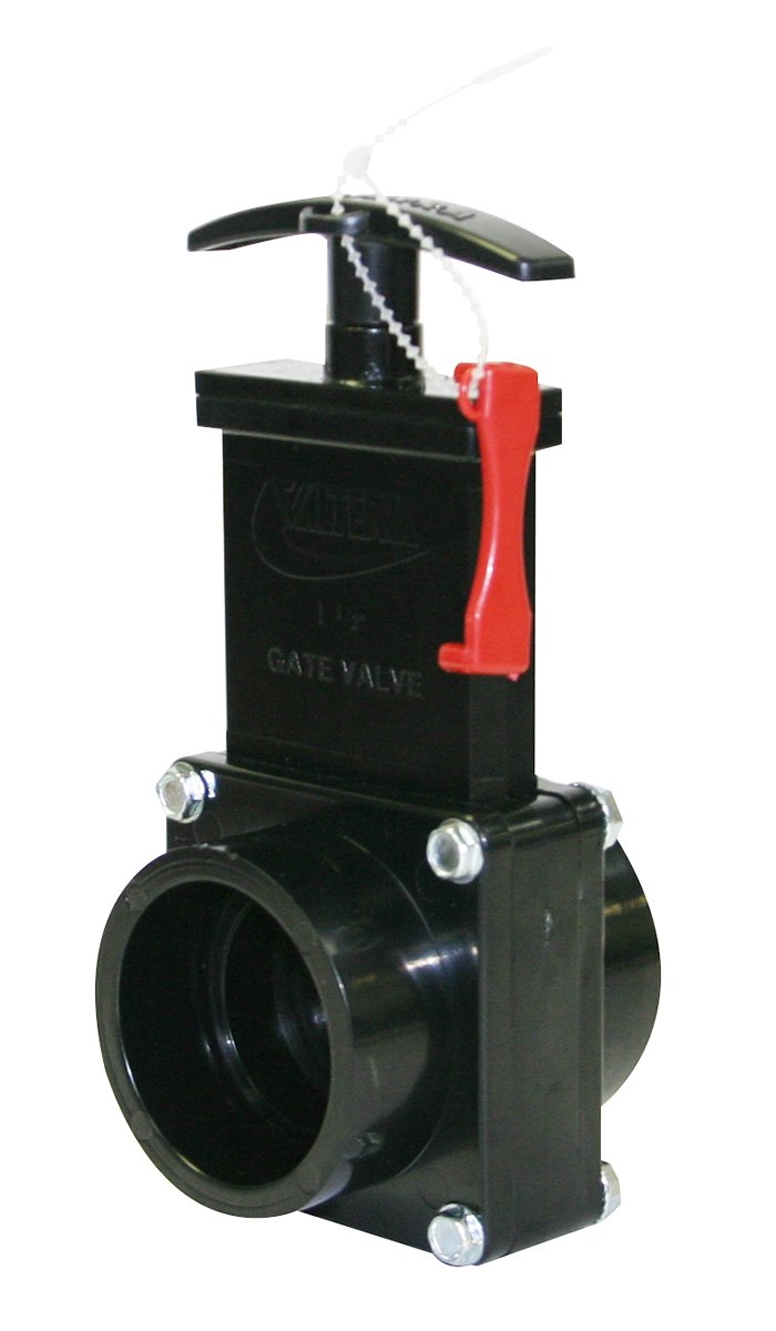 [Australia - AusPower] - Valterra 7101X ABS Gate Valve, Clear, 1-1/2" Slip w/Gate Keeper 