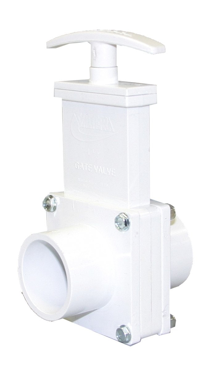Valterra 6103 PVC Gate Valve, White, 1-1/2" Spig