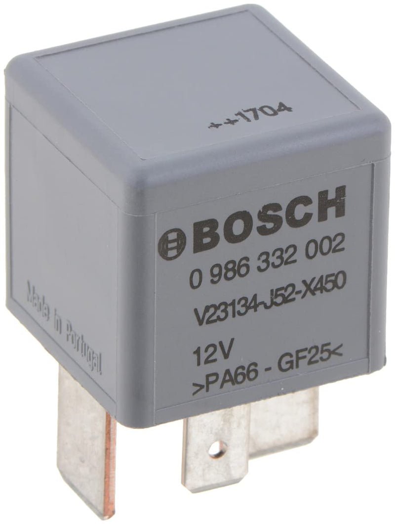 BOSCH 0986332002 Normal Open Mini Relay - 4 Pins, 12 V, 70 A - Single