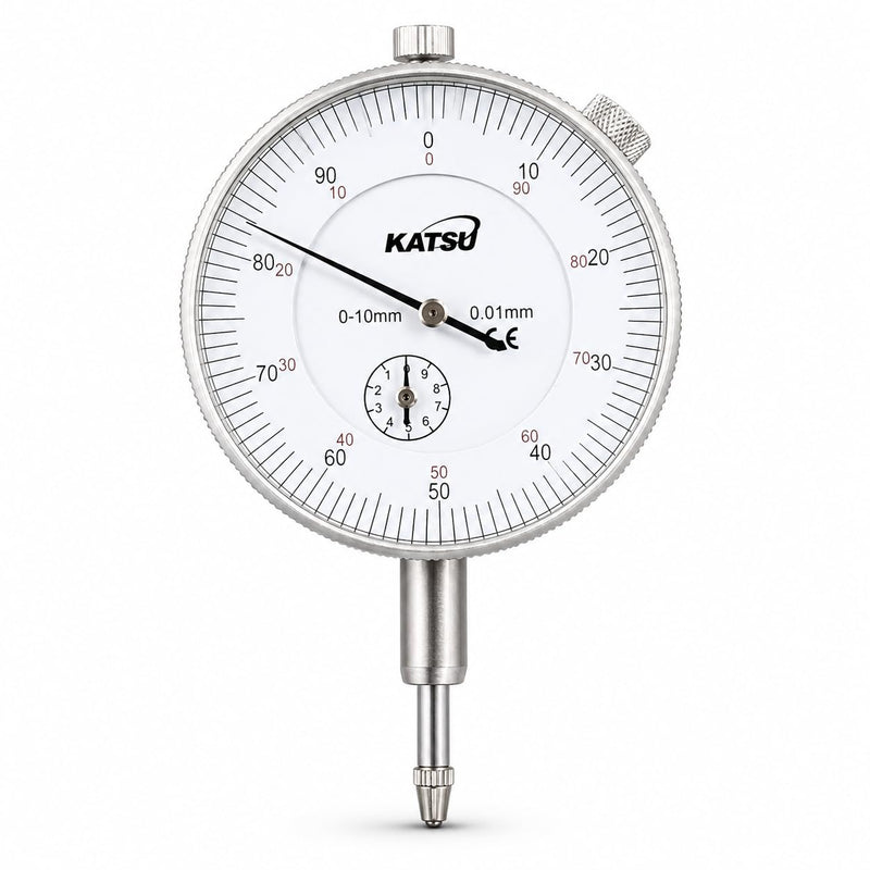 Katsu Dial Gauge Gauge 0-10mm 0.01mm Accuracy Metric Gauge Gauge High Precision Instrument Tool 401120