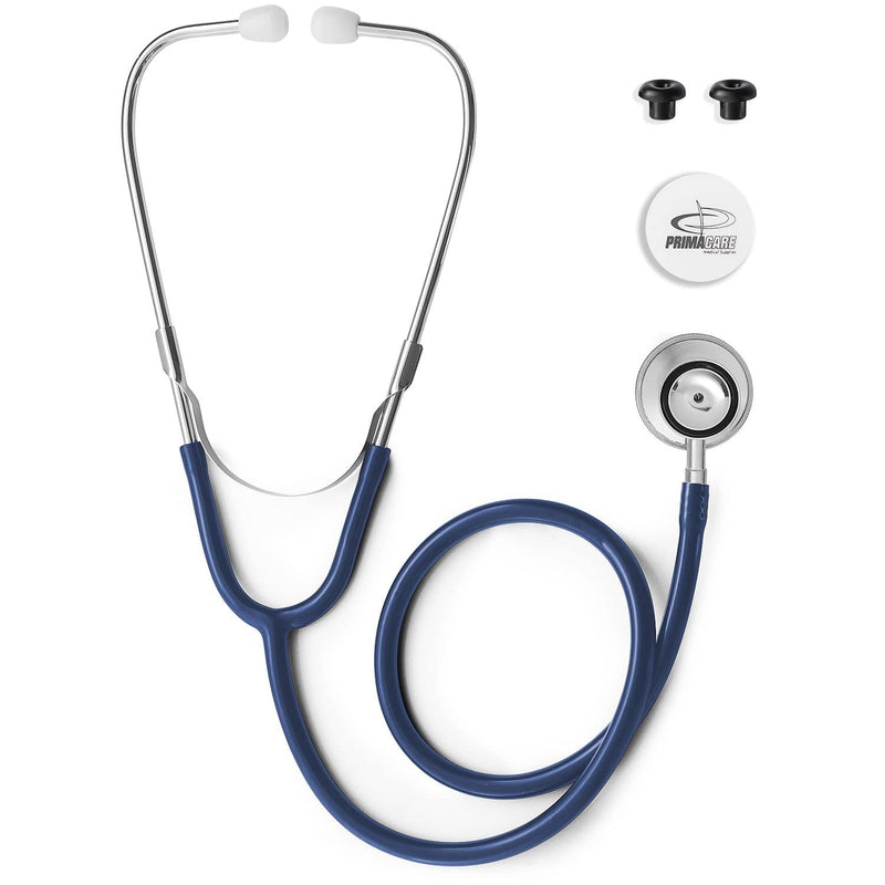 [Australia - AusPower] - PrimaCare DS-9291-BL Pediatric Size 22" Stethoscope for Clinical and Screening Instrument, Lightweight and Aluminum Dual Head Flexible Stethoscope, Blue 