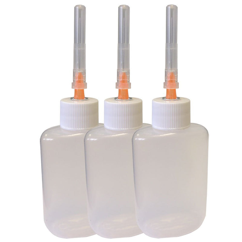 [Australia - AusPower] - Applicator Bottle with Stainless Steel Needle - 3 Pack | For Weld-on-3 and Weld-on-4 Acrylic Adhesives 
