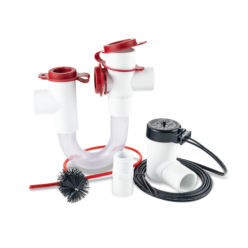 [Australia - AusPower] - RectorSeal EZ Trap 83626 Combo Kit with Clear Trap and Overflow Switch with Brush, 600 Series, for Light Duty Applications, Easy Installation, HVAC, 3/4"" w/48 Cable 