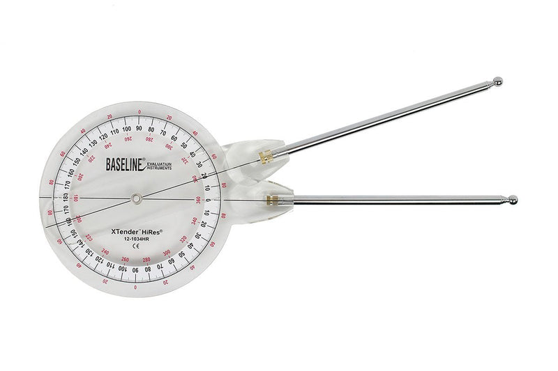 [Australia - AusPower] - Baseline 12-1036 Extendable Goniometer, 360 Degree Range, Extendable Arms (9", 36") 