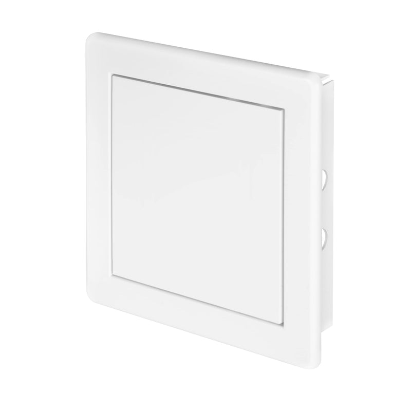 [Australia - AusPower] - Awenta 150 x 150 mm Plastic Access Panel Door - White Opening Flap Cover Plate - Inspection Hatch - Door Latch - Concealed Hinge - Removable Door - Paintable Smooth Surface (6 x 6 Inches) Acrylonitrile Butadiene Styrene 