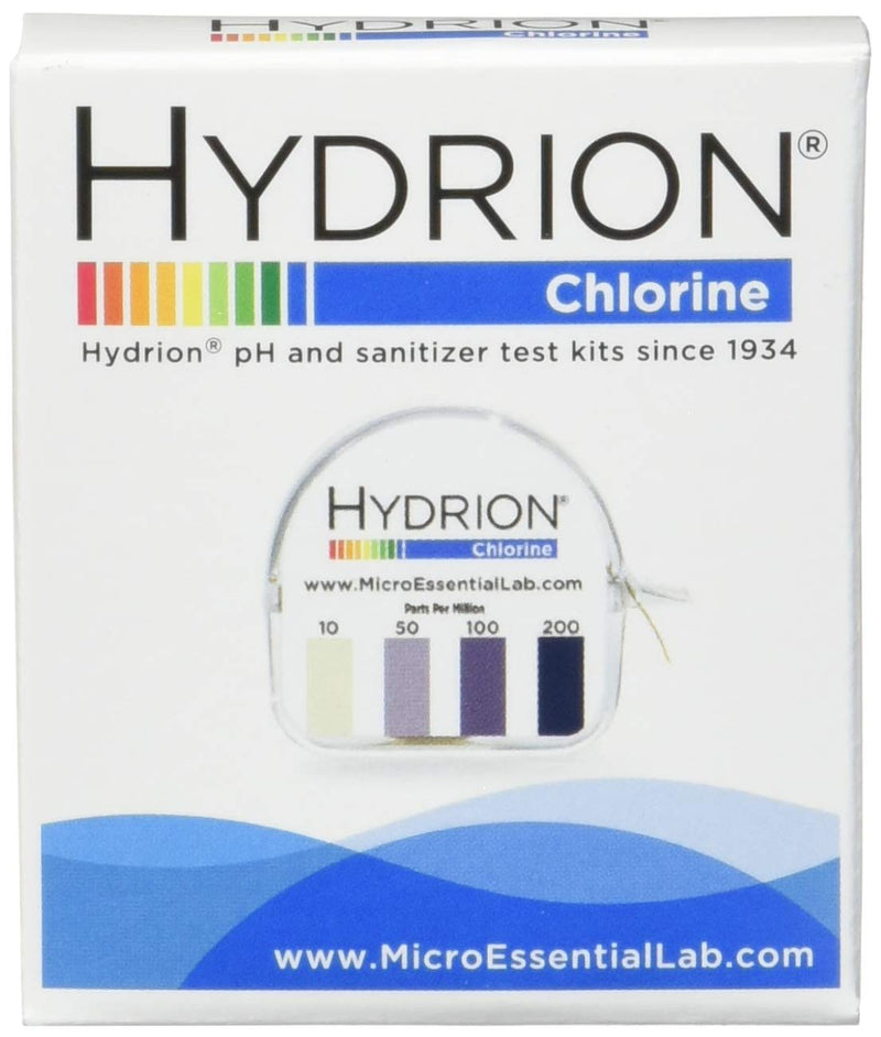 [Australia - AusPower] - Micro Essential Lab CM240 ( 10 -200 ppm) Chlorine Test Paper 1 Box of 10 Packs 
