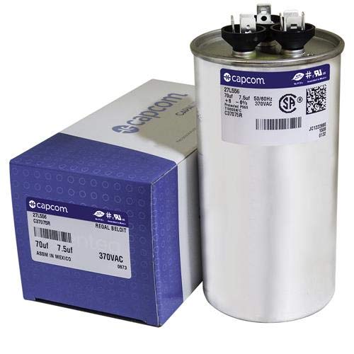 [Australia - AusPower] - GE Genteq Round Capacitor 70 7.5 uf MFD 370 Volt 27L556BZ3 27L556 