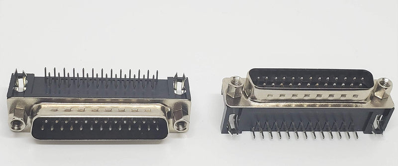 [Australia - AusPower] - PC Accessories - Connectors Pro 10-Pack DB25 Male Right Angle PCB Mount Connector, 90 Degree D-Sub 10-PK 