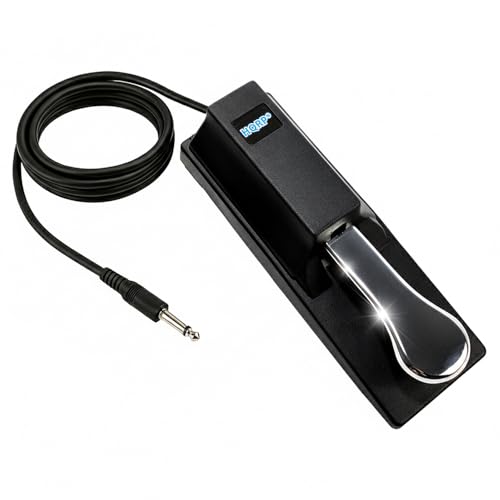 HQRP Sustain Pedal compatible with Yamaha YPG-235 / YPG-535 / YPT-230 / YPT-330 / YPT-240 / PSR-E243 / MM6 / MM8 / MO6 / MO8 / MOX6 / MOX8 / MX49 / MX61 Keyboards Piano Style