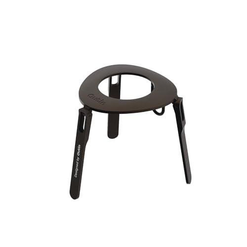 OutIn Ultra-Portable Foldable Coffee Pod Stand with Carabiner, compact and lightweight for easy carrying and organization.