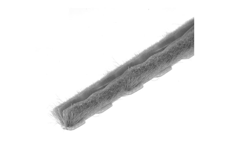 CRL Z78159C 100ft Roll Zipper Pile Weatherstrip, 0.200" Pile Height, 0.187" Backing Width-Gray