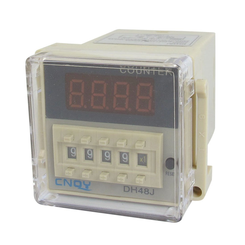 [Australia - AusPower] - uxcell® DH48J AC 110V 50/60Hz 1-999900 8 Pin Count Up Digital Counter Relay 