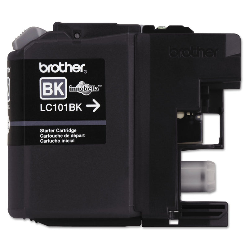 [Australia - AusPower] - Brother Genuine Standard Yield Black Ink Cartridge, LC101BK, Replacement Black Ink, Page Yield Upto 300 Pages, LC101 1 Count (Pack of 1) 