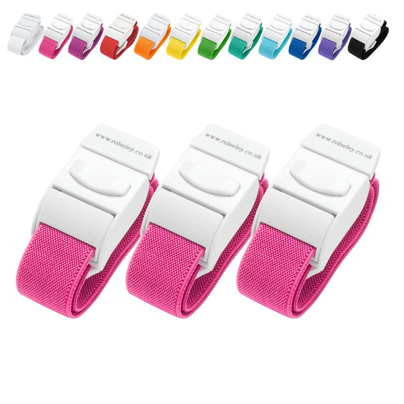Pack of 3 Vein Storage Tubes (Pink) pink