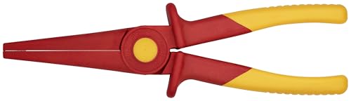KNIPEX 98 62 02 1000V insulated flat nose plastic pliers, red and yellow blend