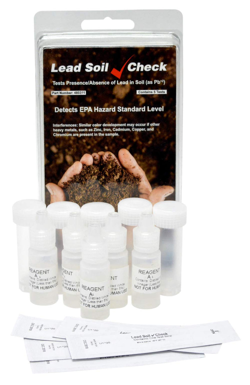 [Australia - AusPower] - Industrial Test Systems SenSafe 480311 Lead Soil Test Strip, 0-400ppm Range, Five Tests 