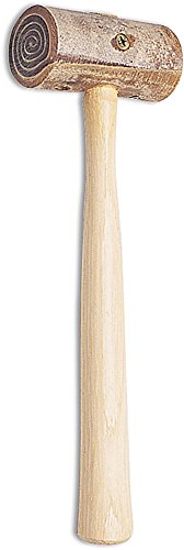 Garland 11002 Rawhide Mallet Size 2 with durable rawhide striking head and wooden handle