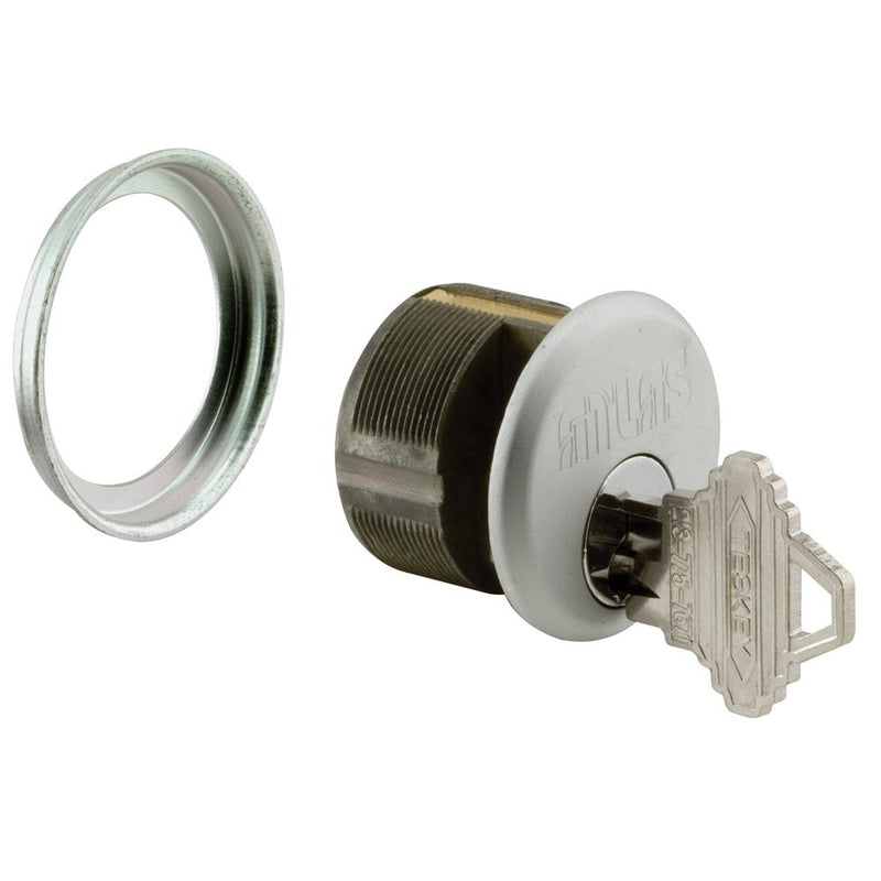 Prime-Line J 4512 Pressure Cast Zamak, Aluminum Finish Mortise Lock for Commercial Doors (Single Pack)