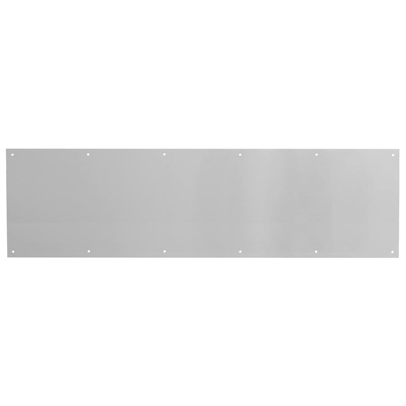 Prime-Line J 4620 10 x 34 In., Aluminum, Door Kick, Satin Finish (Single Pack) | 10 x 34 in, Single Pack satin aluminum