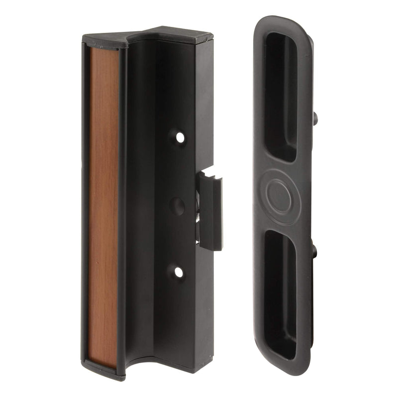 Prime-Line C 1201 Aluminum and Diecast Clamp Style Sliding Door Handle, Black (Single Pack) Matte Black