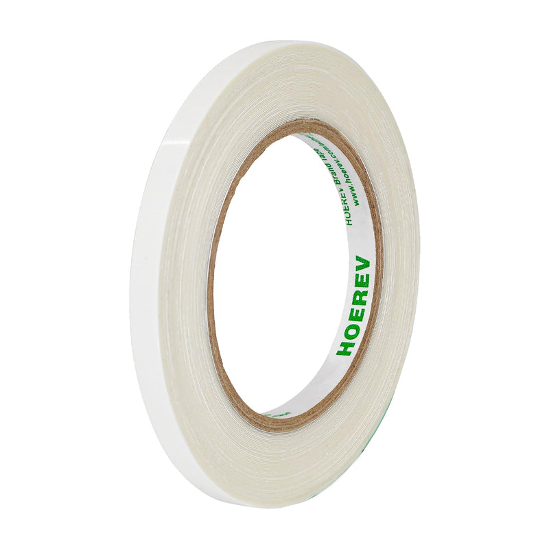 Hoerev UHMW PE Low Friction Tape A Multipurpose Drawer Glide Tape for Easy Application, Noise Reduction & Surface Protection, Ideal for Wood, Drawers, Cabinets, Curtains, and Furniture.3/8" x18 Yds Transparent 10milx 3/8"X 18 Yards
