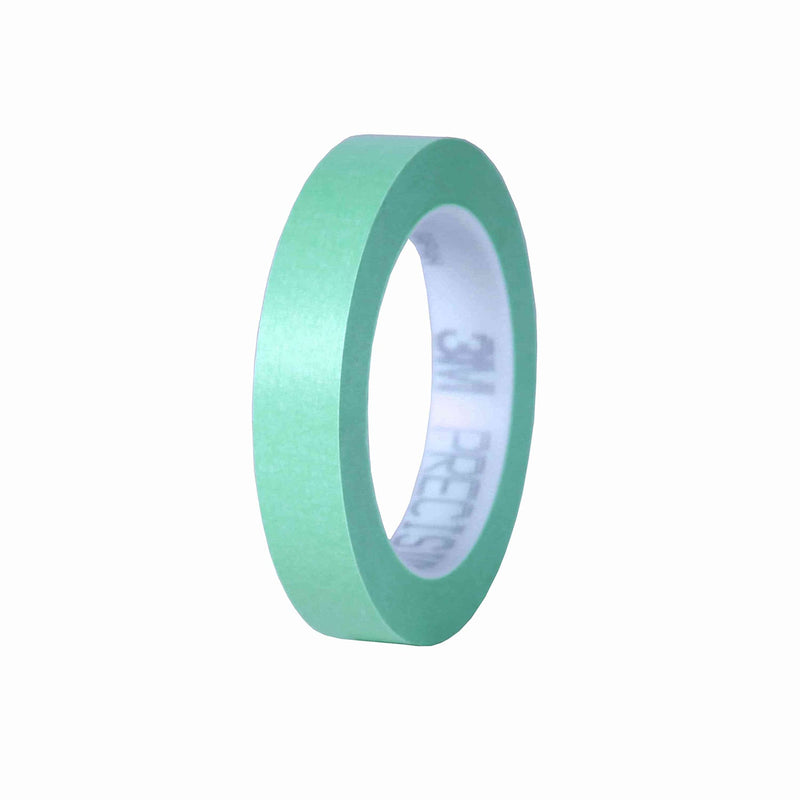 3M Precision Masking Tape, 06529, 3/4 in x 60 yds, 1 Roll, Green, Acrylic Adhesive, Adheres to Metal, Glass and Painted Surfaces 3/4 Inch x 60 Yard (Pack of 1)