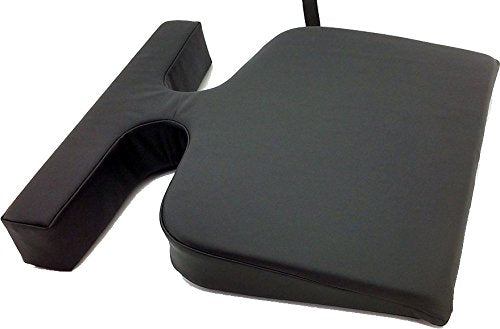 Therapist's Choice® Comfort Bolster Wedge, Massage Table Breast Pillow, Prone Pillow (Black) Black