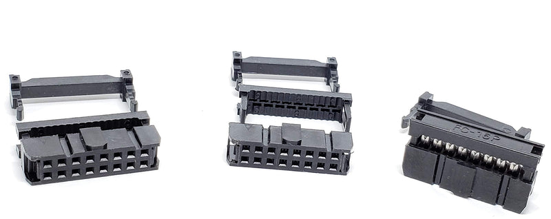 [Australia - AusPower] - PC Accessories - Connectors Pro 50-Pack 2X8 16P 2.54mm Dual Rows IDC Sockets for Flat Ribbon Cable, 16 Pins FC Female Connector 